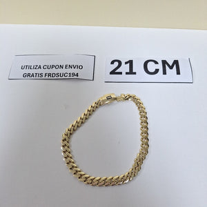 PULSERA CABALLERO MONACO ORO 14K 7.8 (NUEVO)