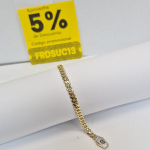 PULSERA MONACO ORO 14K 5.6 (NUEVO)