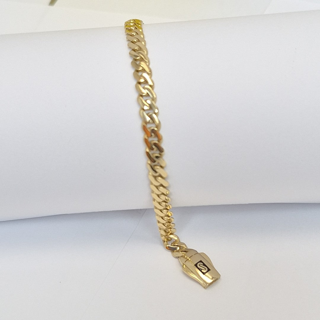 PULSERA MONACO ORO 14K 5.5 (NUEVO)