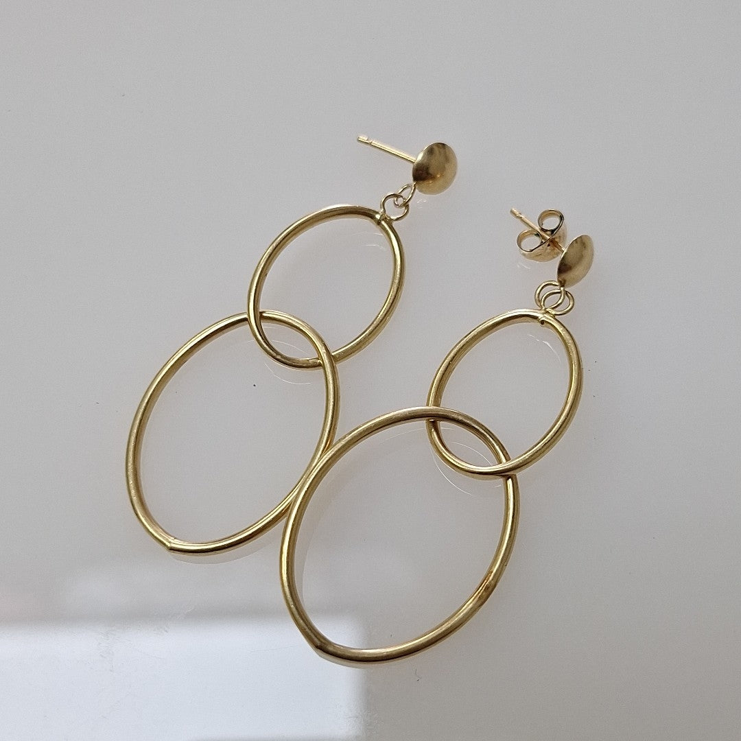 ARETES PAR ORO 14 K 2 GRMS (SEMINUEVO)