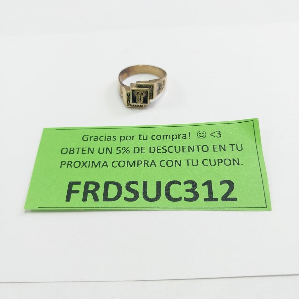 ANILLO DE GRADUACIÓN ORO 8 K 4.7 GRMS (SEMINUEVO)