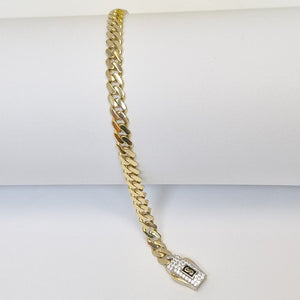 PULSERA CABALLERO MONACO ORO 14K 6.2 (NUEVO)