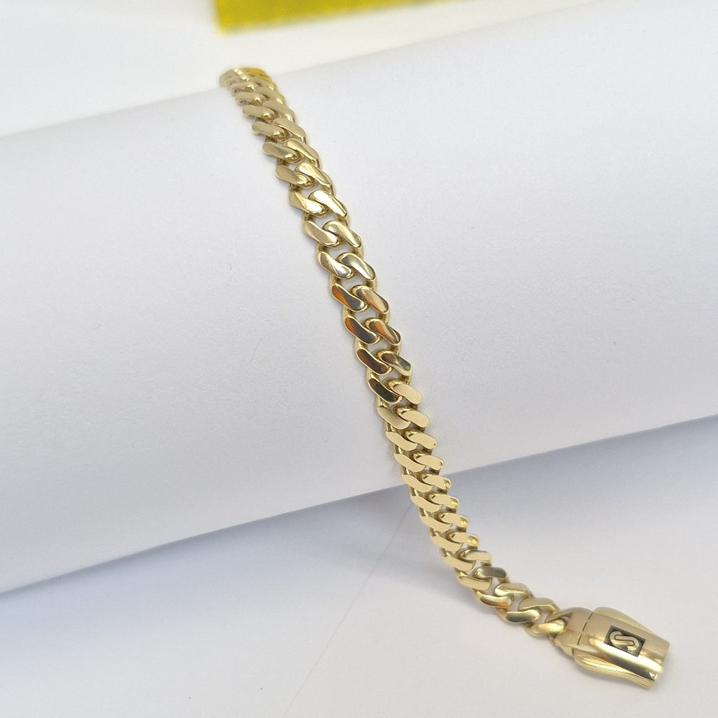 PULSERA MONACO ORO 14K 5.5 (NUEVO)