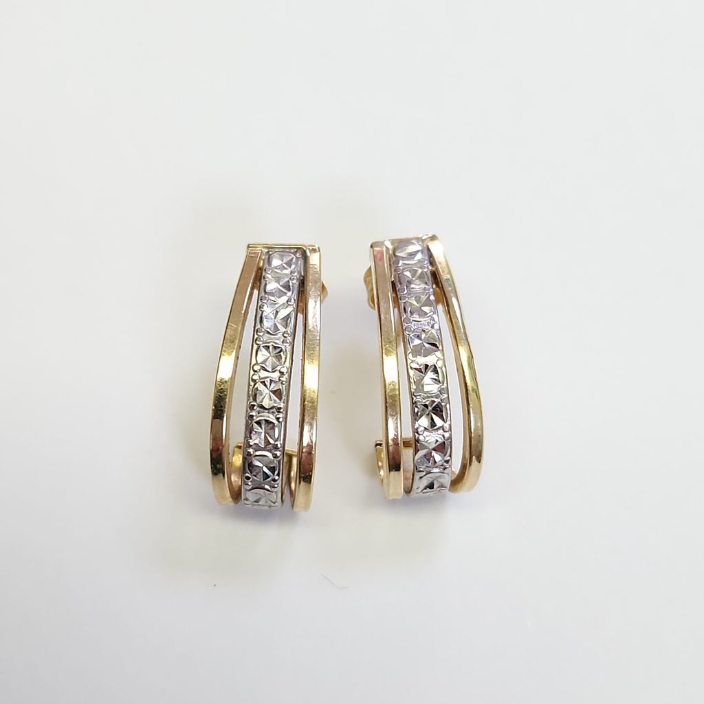 BROQUELES PAR ORO 14 K 2,50 GRMS (SEMINUEVO)