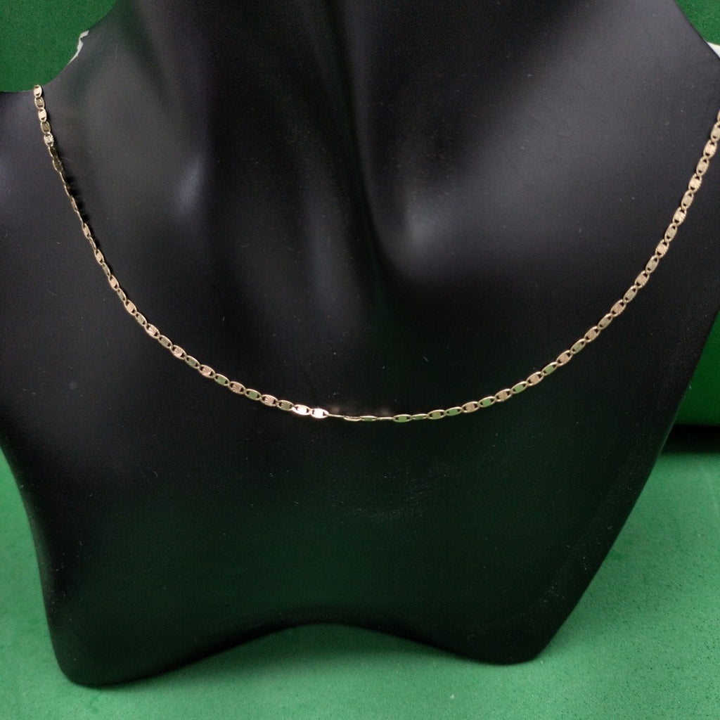 CADENA ORO, ORO COMBINADO 10 K 1.6 GRMS (SEMINUEVO)