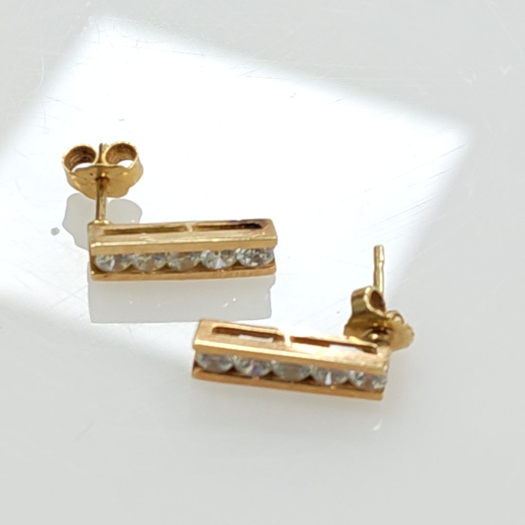 ARETES PAR ORO 14 K 3,10 GRMS (SEMINUEVO)