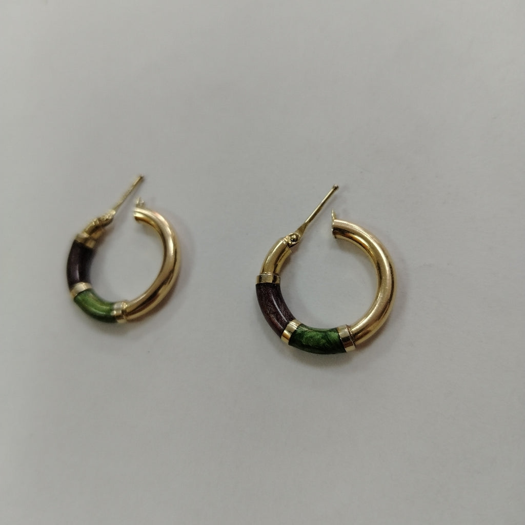 ARRACADAS PAR ORO 14 K 3.3 GRMS (SEMINUEVO)