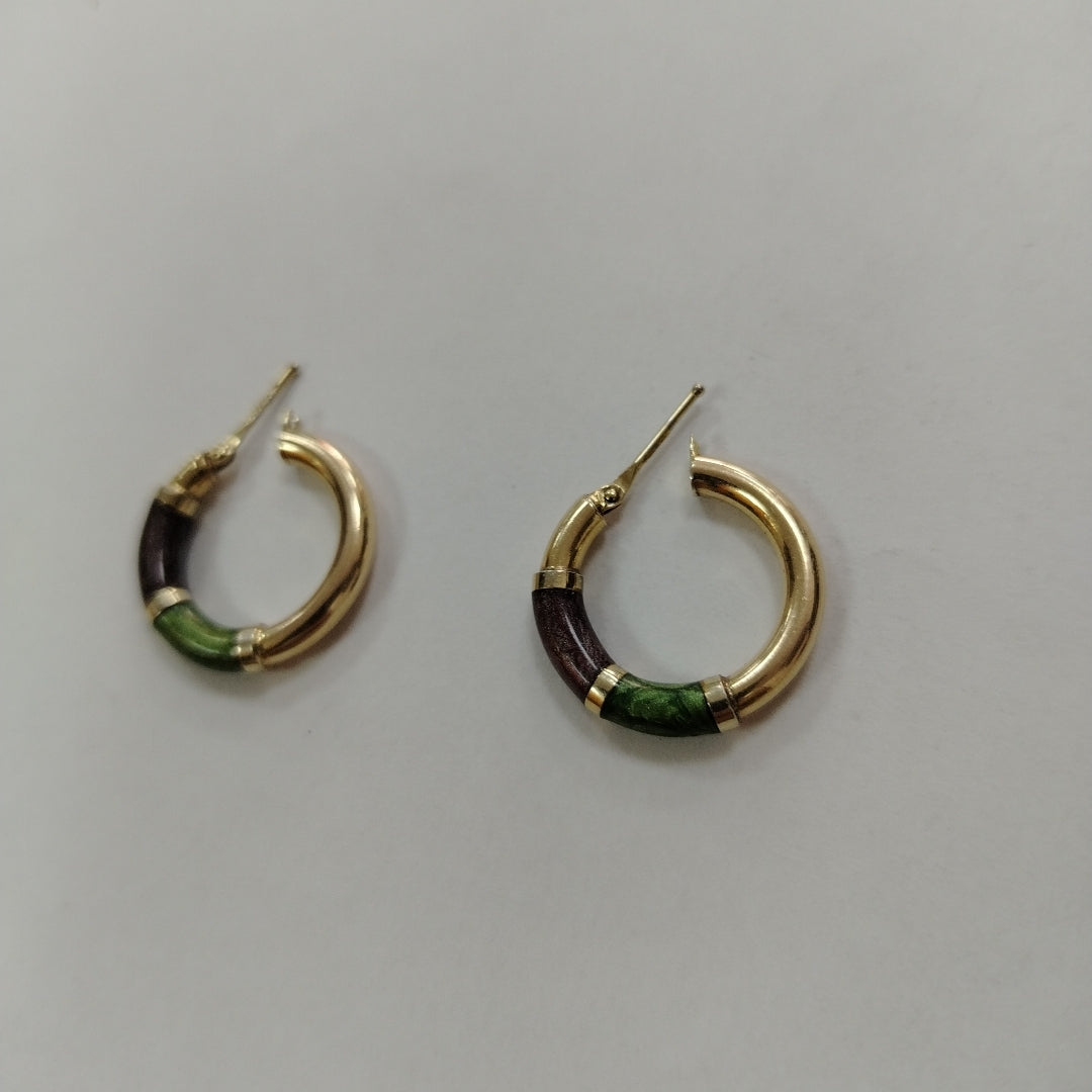 ARRACADAS PAR ORO 14 K 3.3 GRMS (SEMINUEVO)