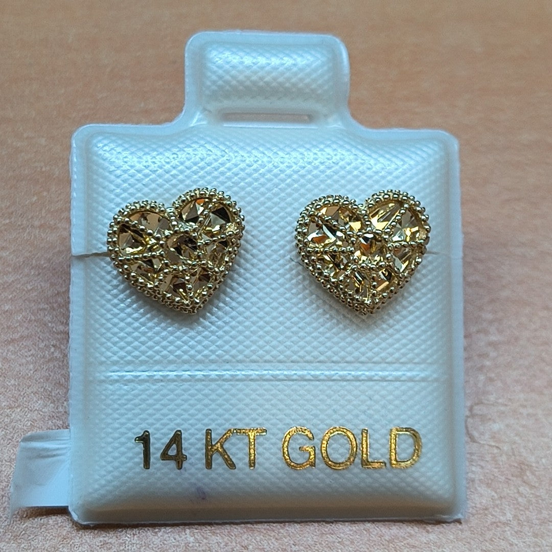 BROQUELES ORO 14K 1.5 (NUEVO)