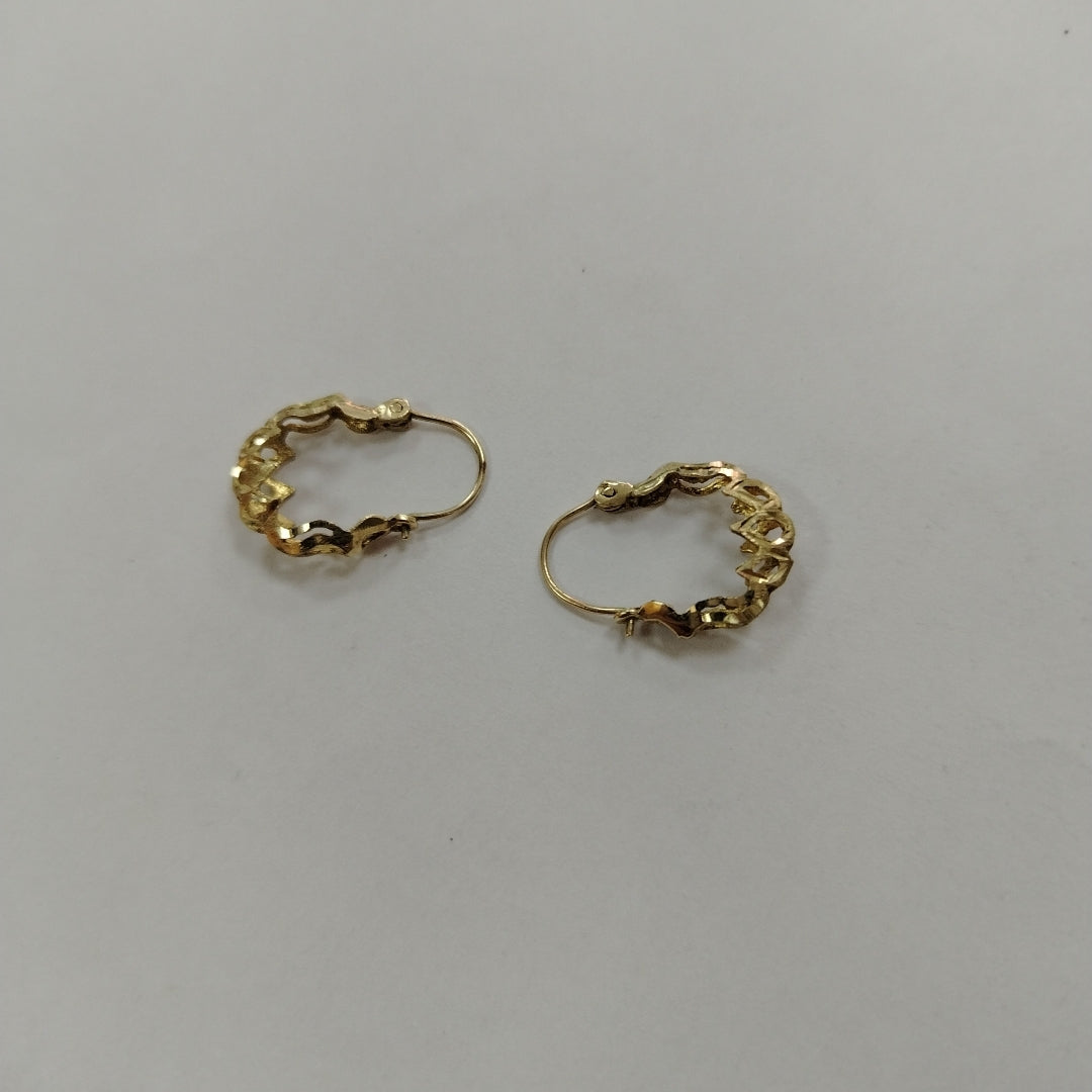 ARRACADAS PAR ORO 14 K 1.6 GRMS (SEMINUEVO)