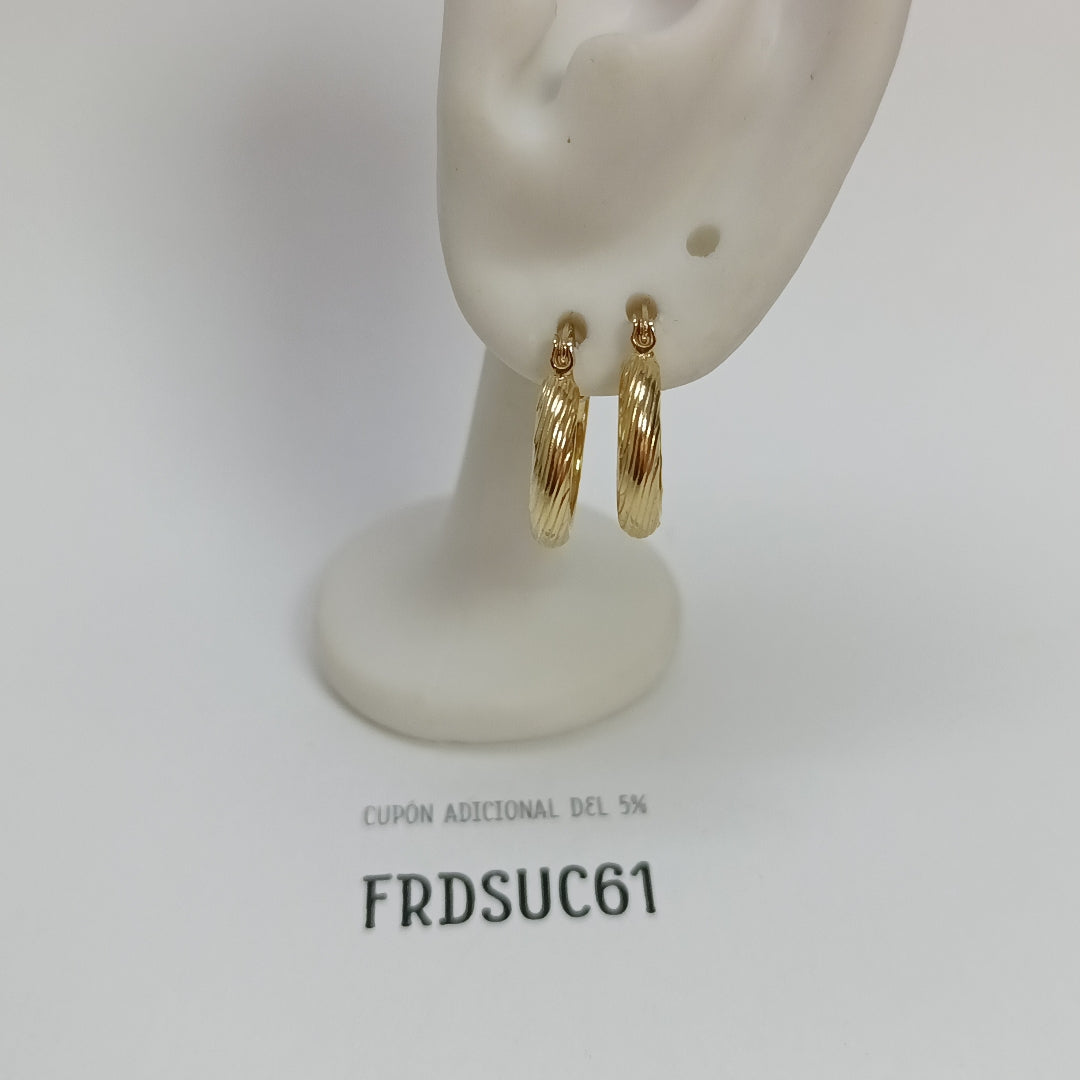 ARETES ARRACADA ASTRIADA 14K 1.7 GR (NUEVO)