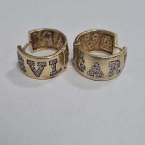 ARRACADAS PAR ORO 14 K 7.4 GRMS (SEMINUEVO)