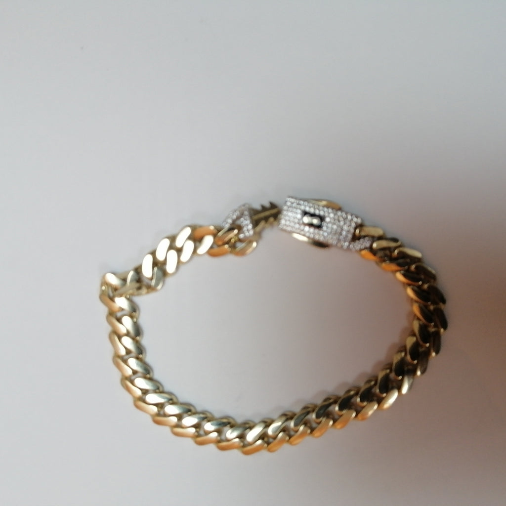 PULSERA CABALLERO MONACO ORO 14K 11.7 (NUEVO)