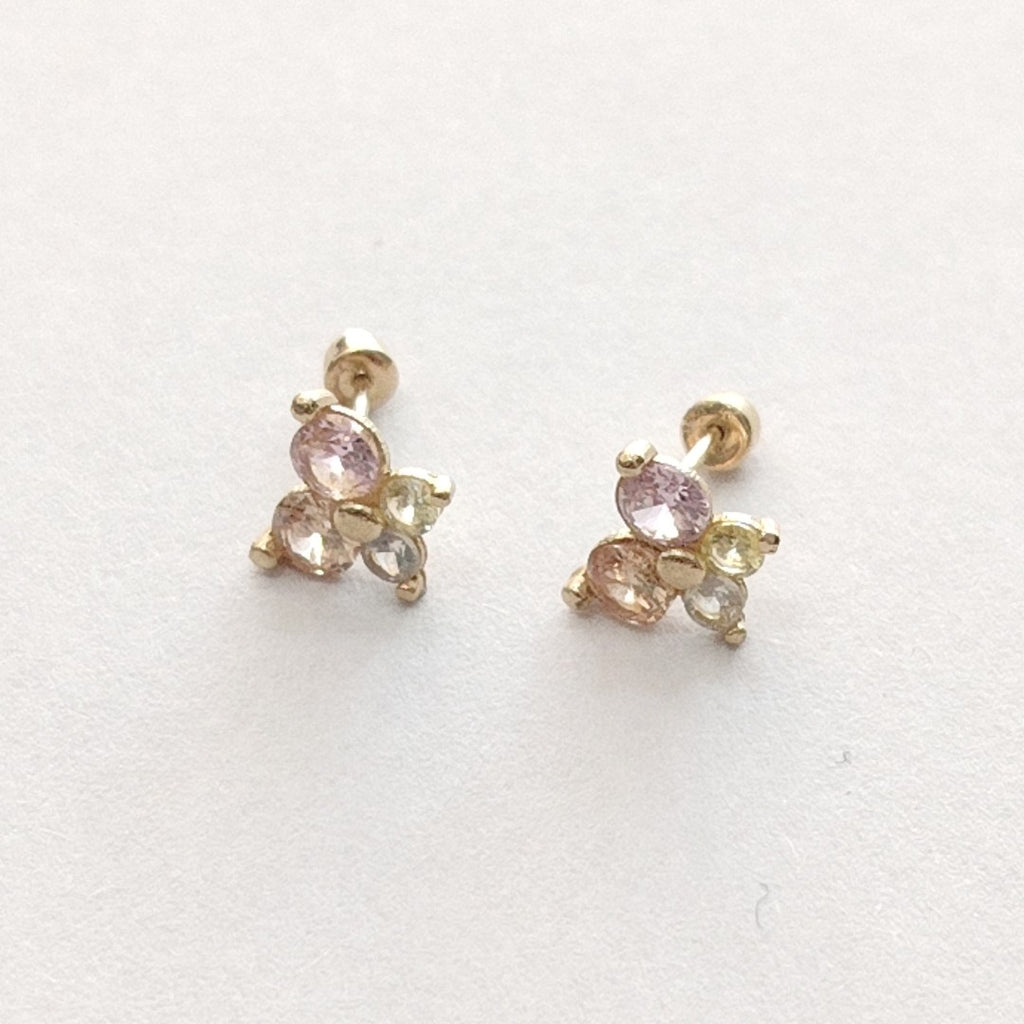 BROQUELES PAR ORO 14 K 0.6 GRMS (SEMINUEVO)
