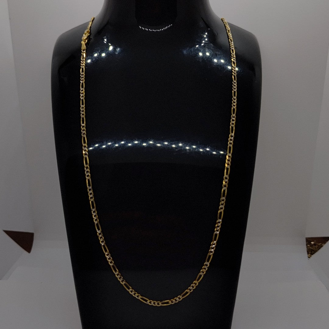 CADENA 3X1 DIAMANTADA 14K 55 CM 4.8 GR (NUEVO)