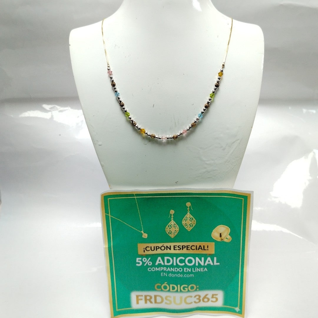 GARGANTILLA ORO,ORO BLANCO 14 K 6,90 GRMS (SEMINUEVO)