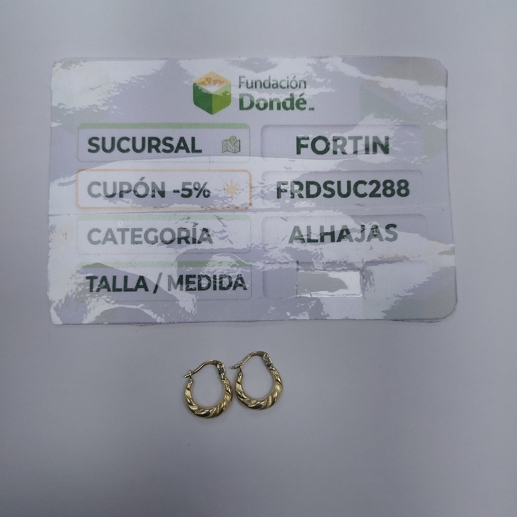 ARRACADAS ORO 10K 1.1 (NUEVO)