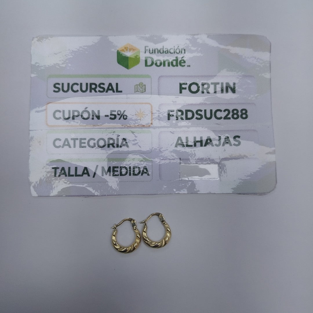 ARRACADAS ORO 10K 1.1 (NUEVO)