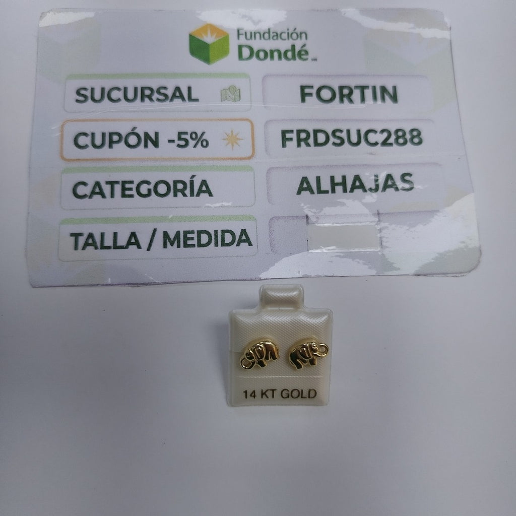 BROQUELES ORO 14K 1.1 (NUEVO)