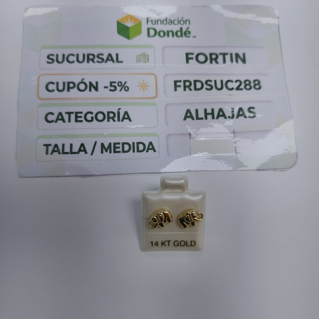 BROQUELES ORO 14K 1.1 (NUEVO)