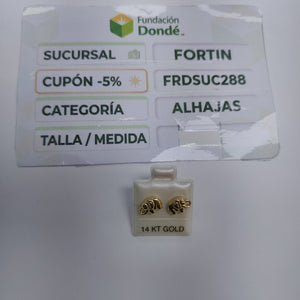 BROQUELES ORO 14K 1.1 (NUEVO)