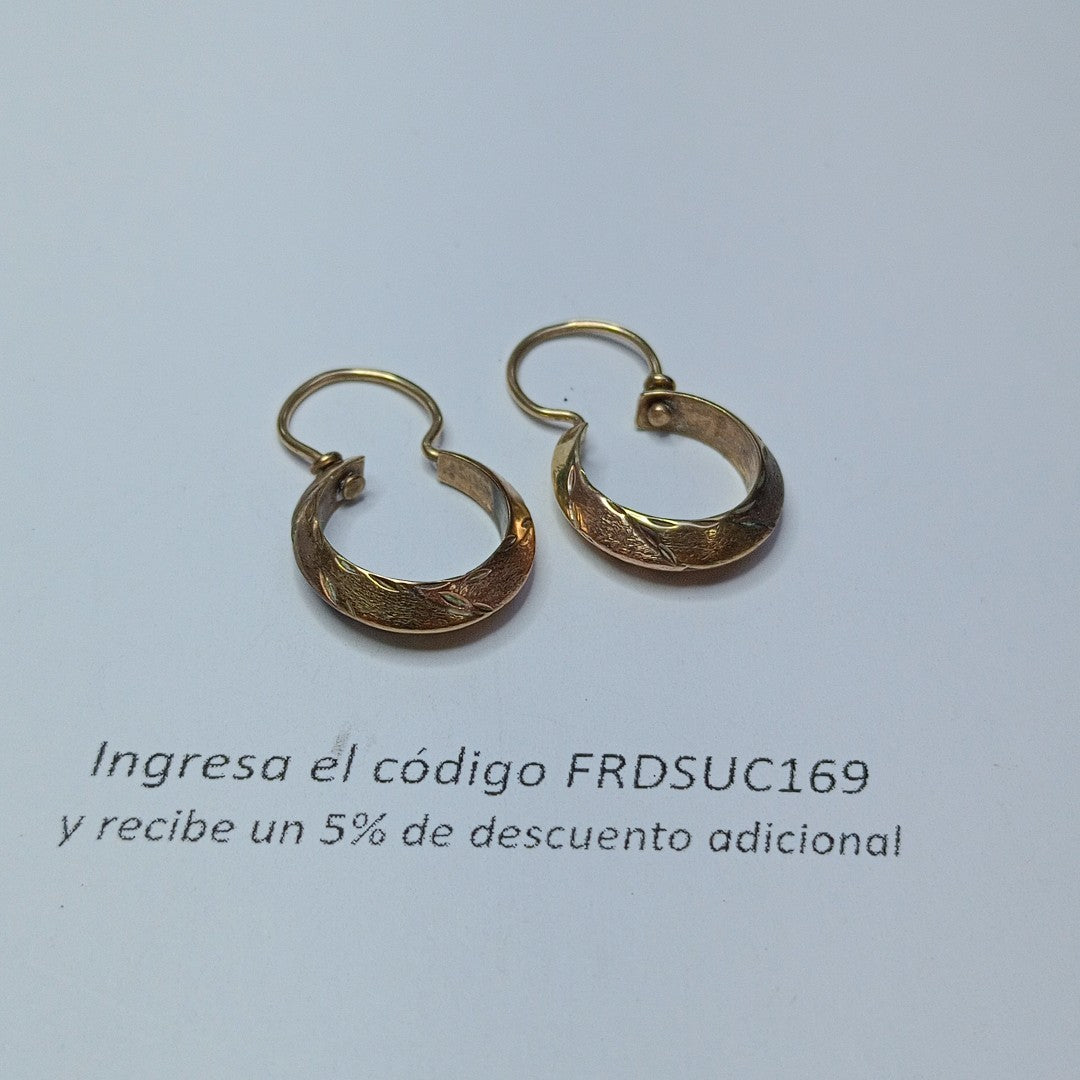 ARRACADAS PAR ORO 8 K 2,00 GRMS (SEMINUEVO)