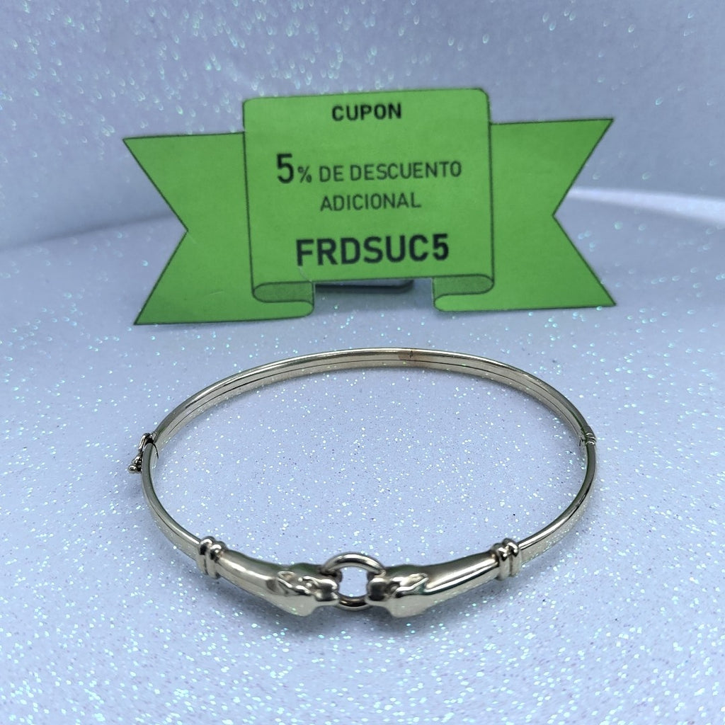 PULSERA RIGIDA ORO 14 K 8.7 GRMS (SEMINUEVO)