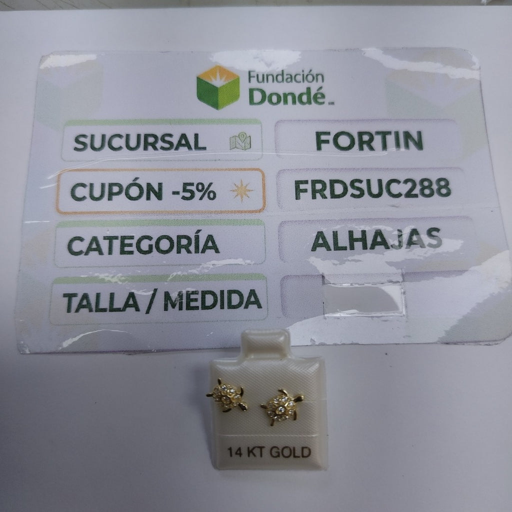 BROQUELES ORO 14K 1.2 (NUEVO)