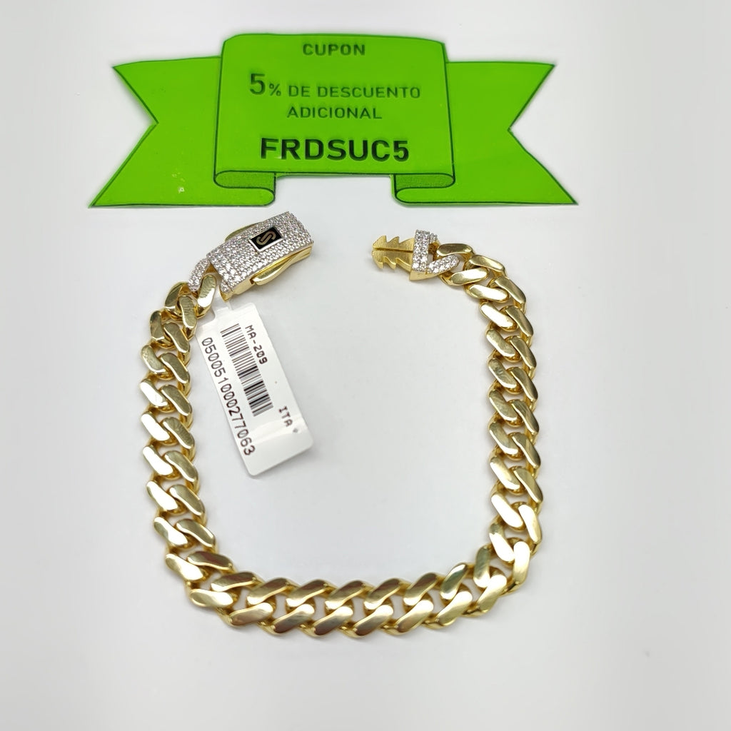 PULSERA MONACO ORO 14K 10.3 (NUEVO)