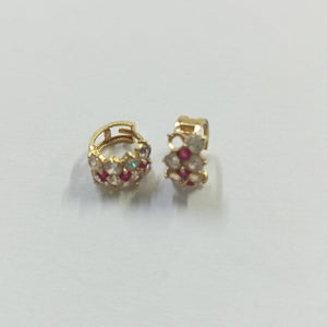 ARRACADAS PAR ORO 14 K 2.5 GRMS (SEMINUEVO)