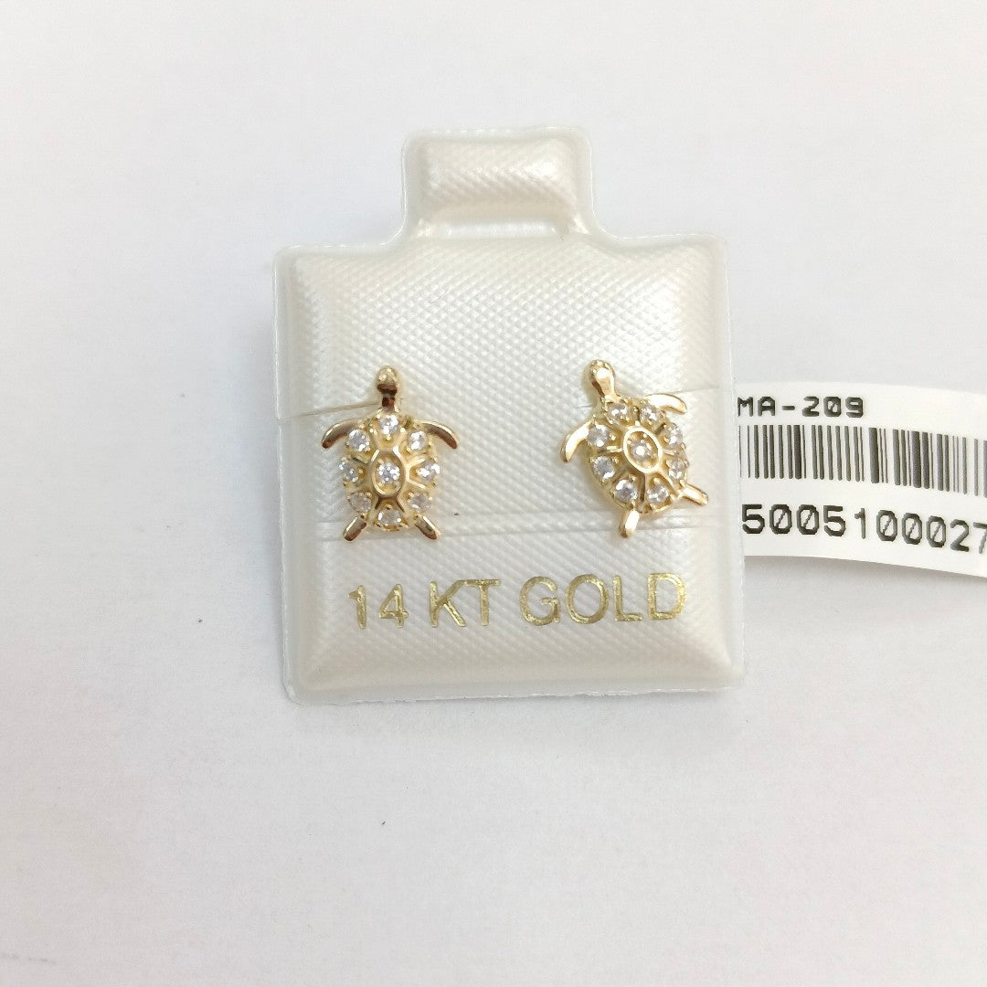 BROQUELES ORO 14K 1.1 (NUEVO)
