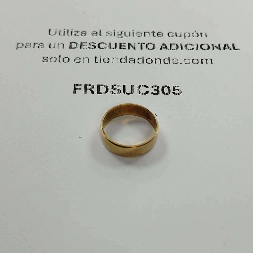 ARGOLLA ORO 14 K 3.4 GRMS (SEMINUEVO)