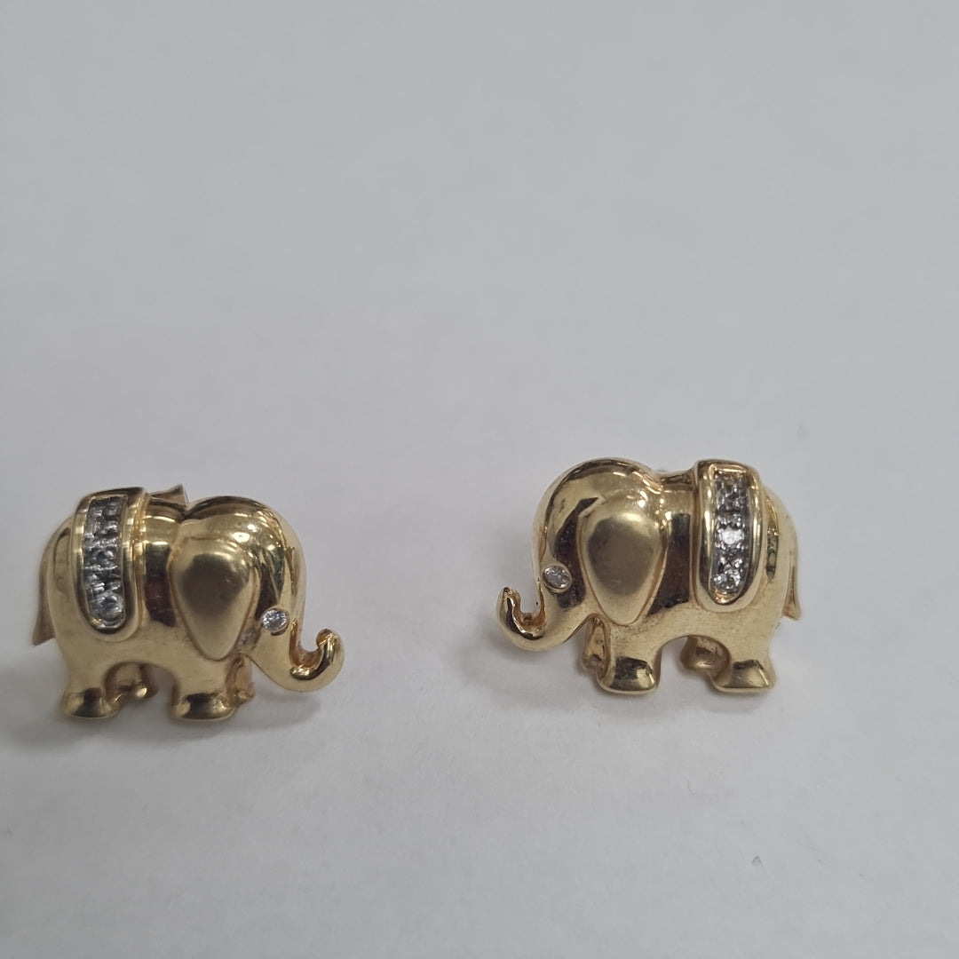 BROQUELES PAR ORO 14 K 3.7 GRMS (SEMINUEVO)