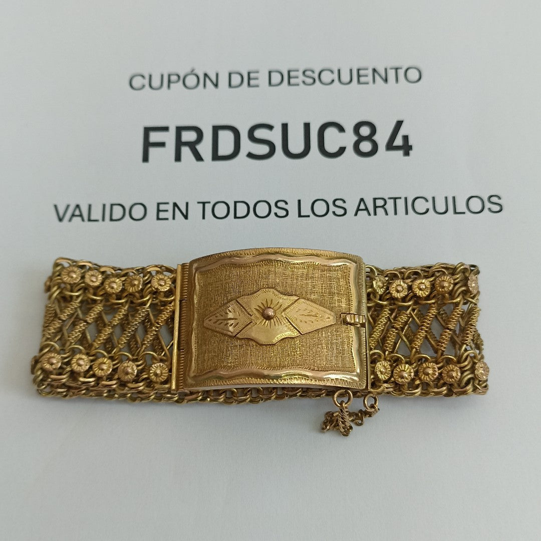 PULSERA RIGIDA ORO 10 K 48.8 GRMS (SEMINUEVO)