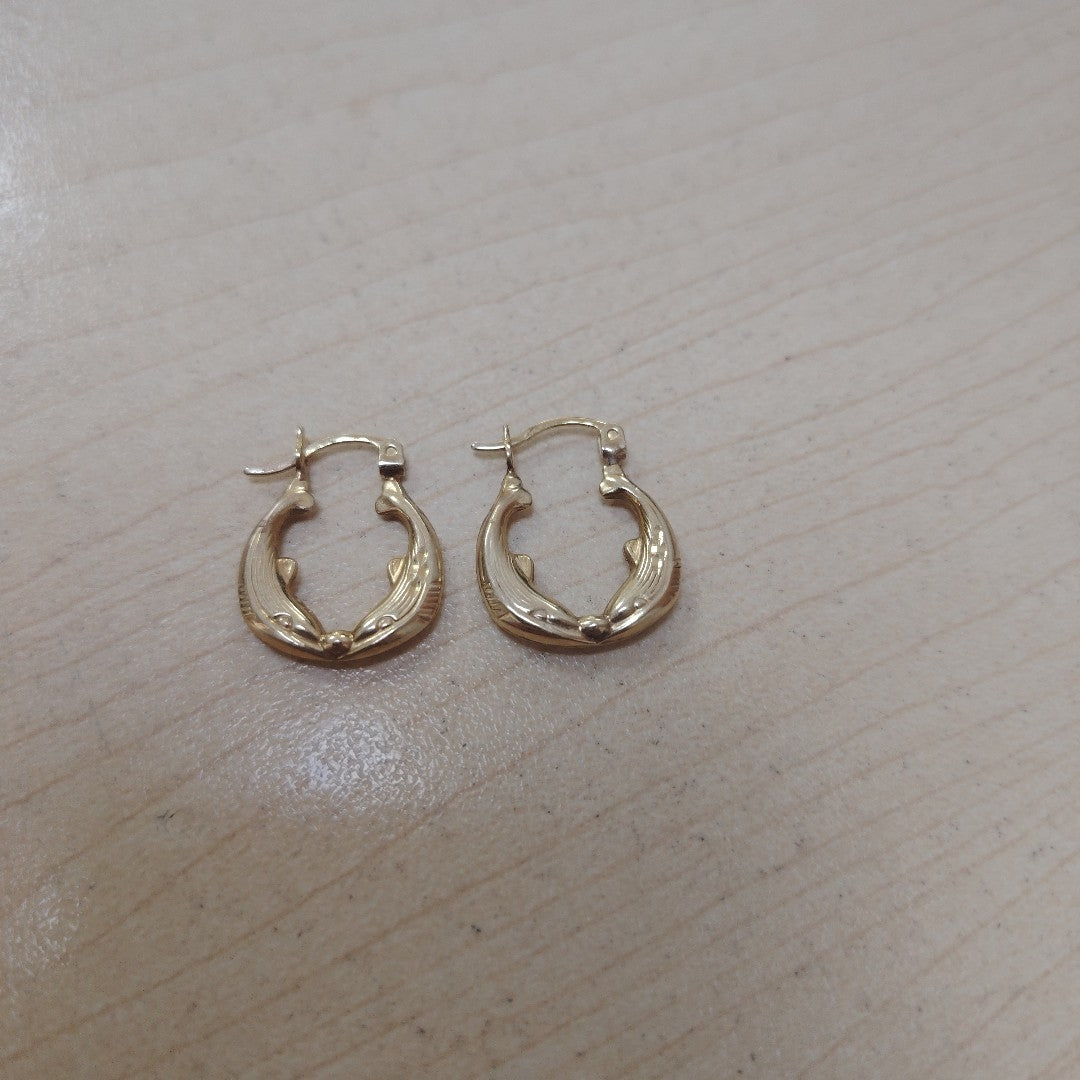 ARRACADAS PAR ORO 10 K 1.2 GRMS (SEMINUEVO)