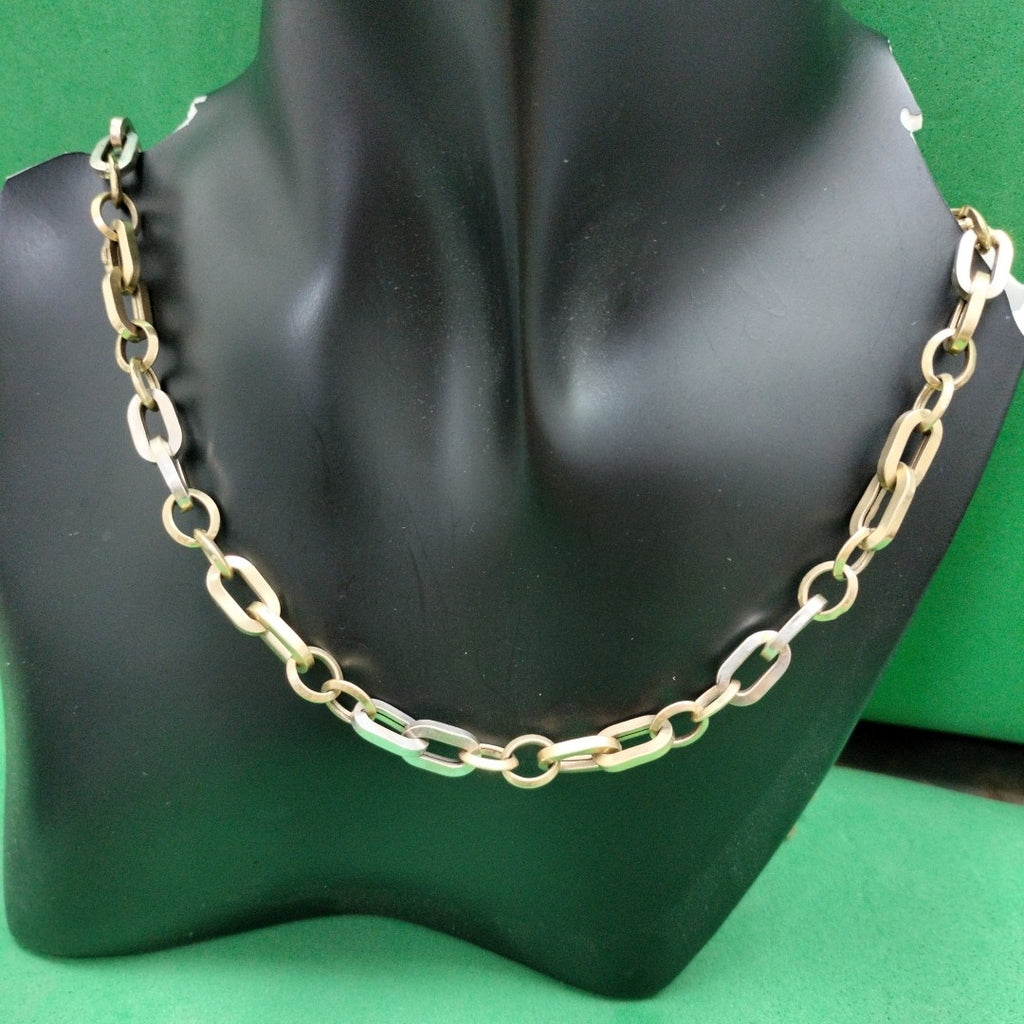 CADENA ORO, ORO BLANCO 14 K 17.9 GRMS (SEMINUEVO)
