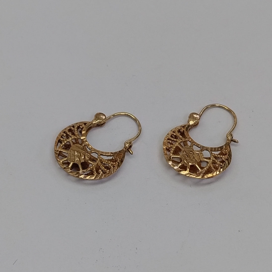 ARETES PAR ORO 10 K 1.3 GRMS (SEMINUEVO)