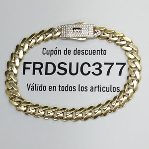 PULSERA CABALLERO MONACO ORO 14K 11.6 (NUEVO)