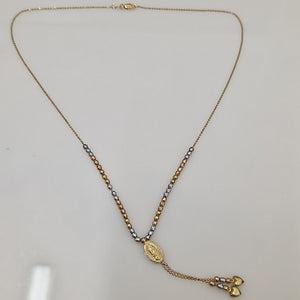 GARGANTILLA ORO, ORO COMBINADO 14 K 7.7 GRMS (SEMINUEVO)