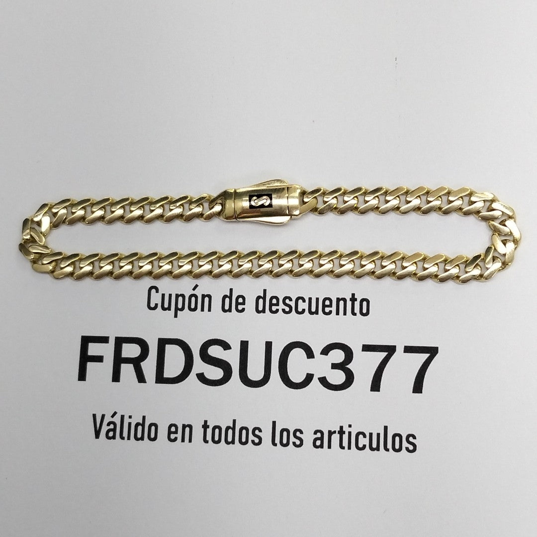 PULSERA MONACO ORO 14K 5.3 (NUEVO)
