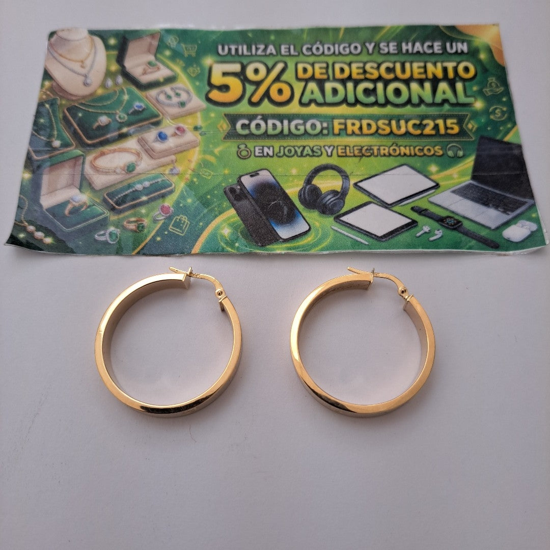 ARRACADAS MONACO ORO 14K 3.7 (NUEVO)
