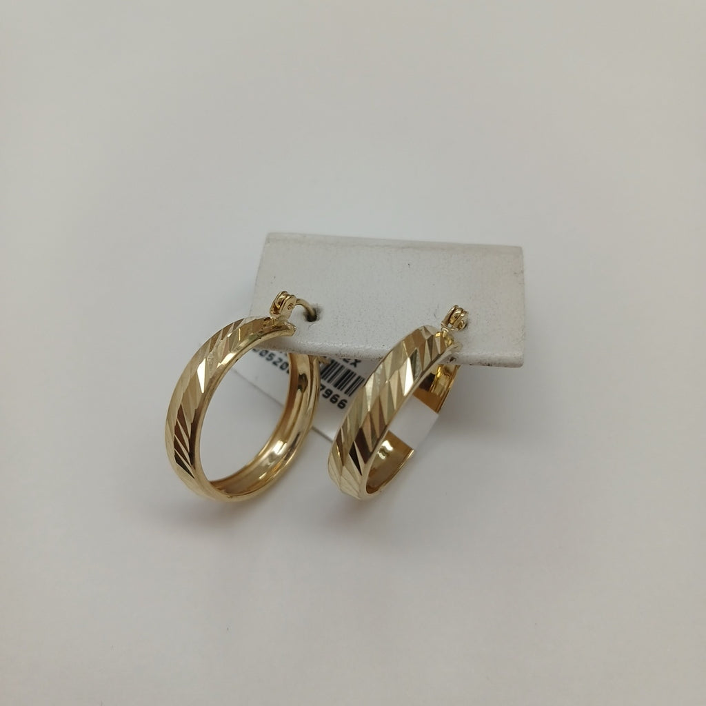 ARETES ARRACADAS LABRADAS 10K 2.4 GR (NUEVO)
