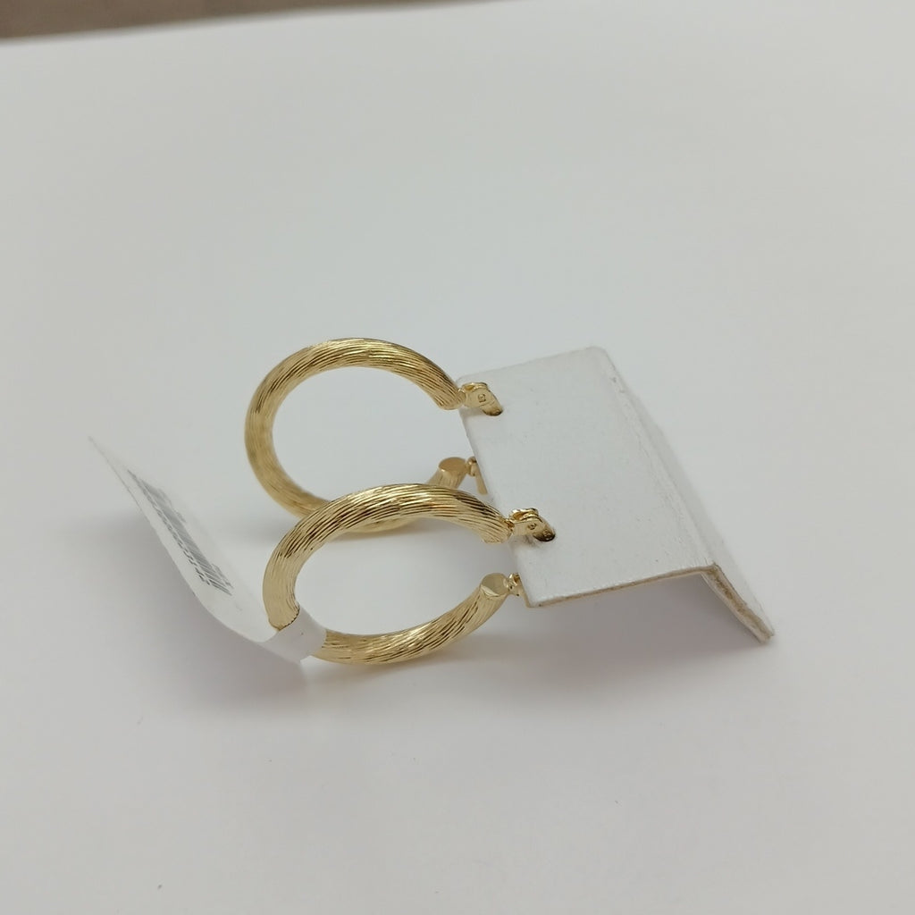 ARETES TEJIDO ARRACADAS ASTRIADAS 14K 2.9 GR (NUEVO)