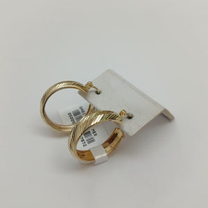 ARETES ARRACADAS LABRADAS 10K 2.8 GR (NUEVO)