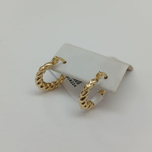 ARETES ARRACADAS TZL HUECAS 14K 1.5 GR (NUEVO)