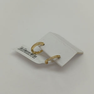 ARETES ARRACADAS CON CIRCONIAS 14K 1.2 GR (NUEVO)