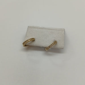 ARETES ARRACADAS CON CIRCONIAS 10K 1.2 GR (NUEVO)