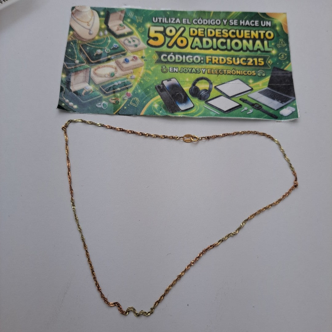 CADENA ORO 10 K 1,20 GRMS (SEMINUEVO)