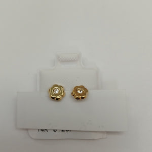 BROQUELES BROQUEL FIG FLOR C CIRCONIA 14K 0.2581 GR (NUEVO)