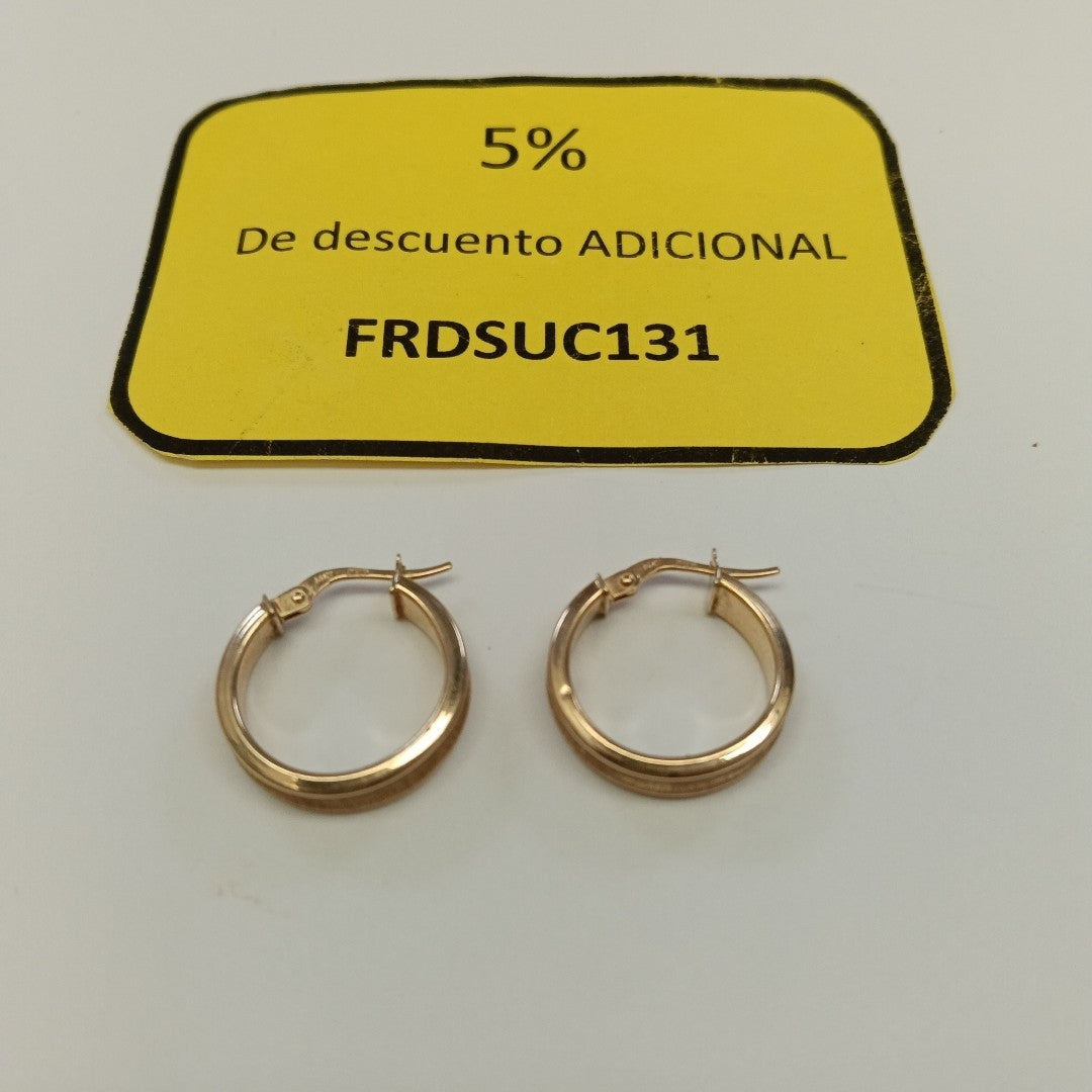 ARRACADAS PAR ORO 14 K 1,60 GRMS (SEMINUEVO)